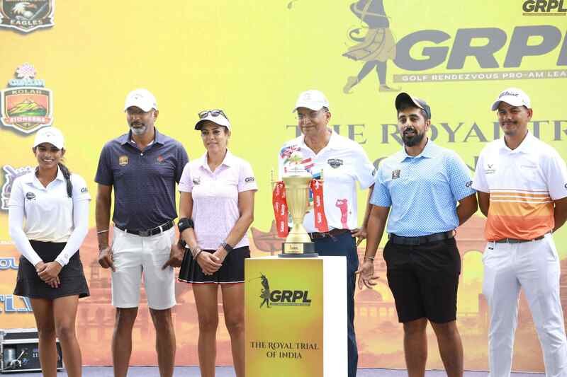 All GRPL Team Captains Pose for a Photo with the Trophy